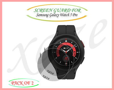 XAZE Screen Guard for Samsung Galaxy Watch 5 Pro Smartwatch(Pack of 2)