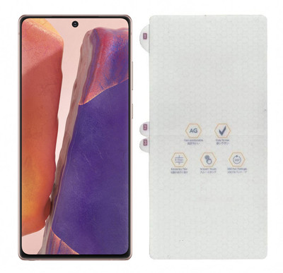 ONCRAVES Screen Guard for Samsung Galaxy Note 20 5G | Front Glossy Unbreakable Membrane.(Pack of 1)