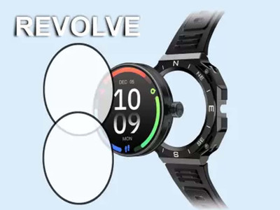 TWUAOP Screen Guard for PEBBLE REVOLVE SMARTWATCH(Pack of 2)