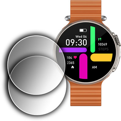 EJZATEX Screen Guard for FIRE BOLTT ASTEROID SMARTWATCH, SCREEN GUARD(Pack of 2)