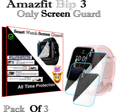 HIDEOUS Screen Guard for Amazfit Bip 3(Pack of 2)