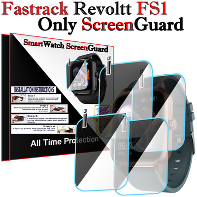 HIDEOUS Screen Guard for Fastrack Revoltt FS1(Pack of 4)