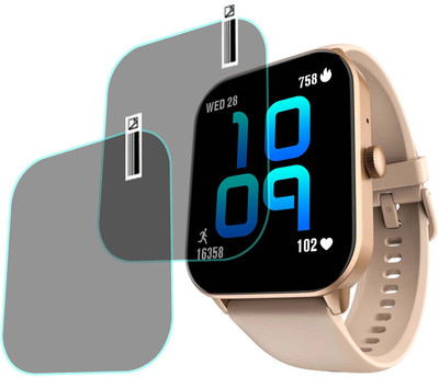 MOKPLZ Screen Guard for NOISE COLORFIT QUBE 2 SMARTWATCH(Pack of 2)