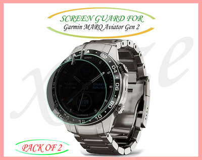 XAZE Screen Guard for Garmin MARQ Aviator Gen 2 Smartwatch(Pack of 2)