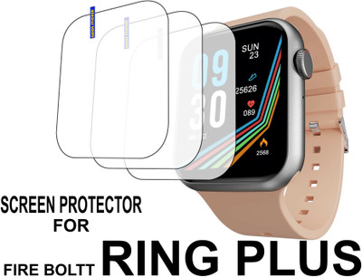 TWUAOP Screen Guard for FIRE BOLTT RING PLUS(Pack of 3)