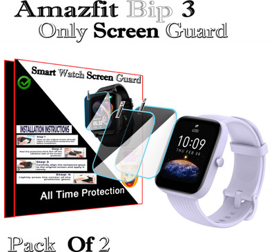 HIDEOUS Screen Guard for Amazfit Bip 3(Pack of 2)