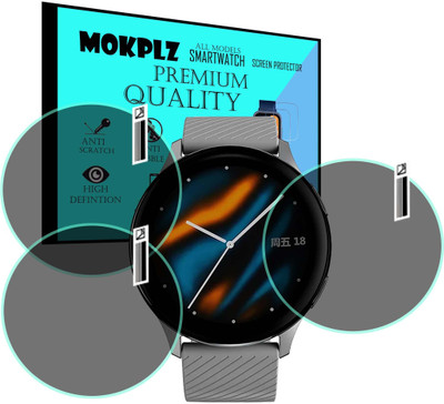 MOKPLZ Screen Guard for NOISEFIT VORTEX SMARTWATCH(Pack of 3)