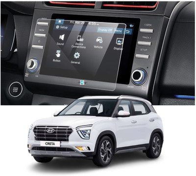 PROTECTERR Screen Guard for HYUNDAI CRETA 2020 FACELIFT 2020 CAR Touch Screen Infotainment System (8 Inch)(Pack of 1)