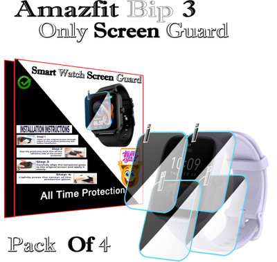 HIDEOUS Screen Guard for Amazfit Bip 3(Pack of 4)