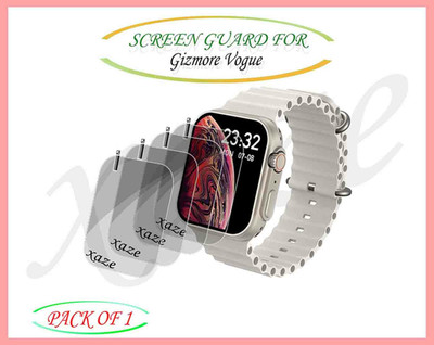 XAZE Screen Guard for Gizmore Vogue Smartwatch(Pack of 4)