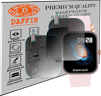 daffin Screen Guard for Fastrack Reflex Hello|BT Calling SMARTWATCH SCREENGUARD(Pack of 2)