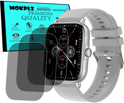 MOKPLZ Screen Guard for GIZMORE GIZFIT FLASH SMARTWATCH(Pack of 3)