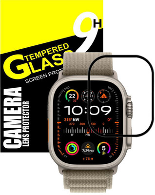 KANCHA Edge To Edge Screen Guard for Apple Watch Ultra 2 [49mm] Smartwatch(Pack of 2)