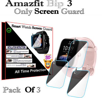 HIDEOUS Screen Guard for Amazfit Bip 3(Pack of 2)