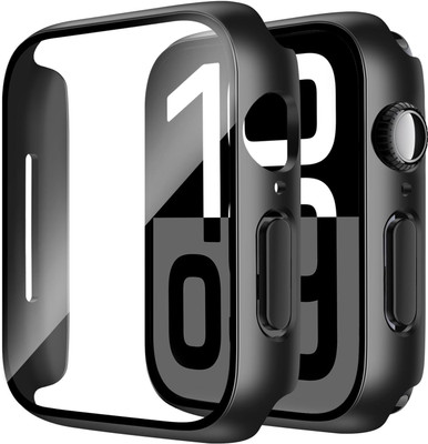 LNKART Screen Guard for Apple Watch Series 10 46mm,Case Built in Tempered Glass Screen Protector Compatible with Apple Watch Series 10 46mm, Hard PC Case Overall Protective Cover(Pack of 1)