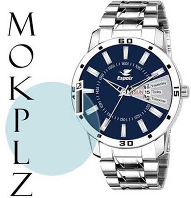 MOKPLZ Screen Guard for ESPOIR MENS ESP12457 ANALOG BLUE WATCH(Pack of 1)