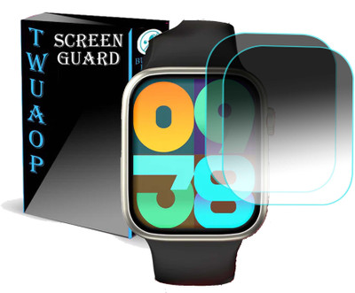TWUAOP Screen Guard for PEBBLE COSMOS HUES SMARTWATCH(Pack of 2)