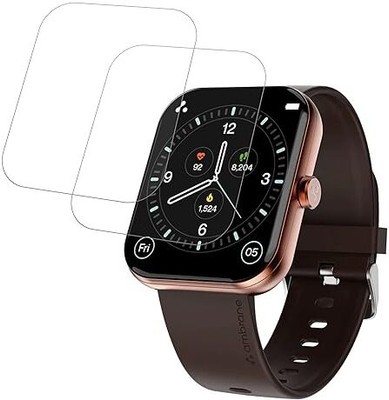 Aaruteck Screen Guard for Ambrane Wise EON Max Smart Watch Screen Guard(Pack of 2)