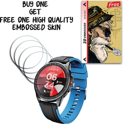 ARBAN Screen Guard for boAt Watch Flash RTL 33mm FREE Embossed Skin OES-001(Pack of 4)