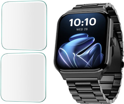 CUBES Screen Guard for Noise ColorFit Canvas Trinity 1.96 HD Display Smartwatch, Crack Proof | Touch Sensitive | Unbreakable | High Grade Ultra Thin TPU Film [ NOT A TEMPERED GLASS ](Pack of 2)