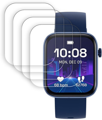 SOMTONE Edge To Edge Screen Guard for TIMEX iConnect Navigator 1.83 inch Screen Protector | Anti-Scratch | Edge to Edge Full Coverage | 9H Hardness | Screen Guard for Smartwatch(Pack of 4)