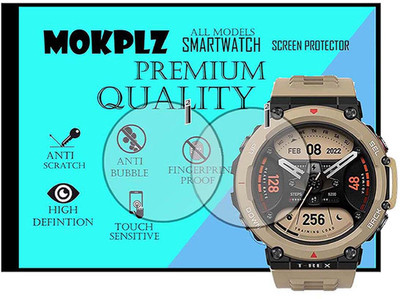 MOKPLZ Screen Guard for AMAZFIT T REX 2 SMARTWATCH(Pack of 2)