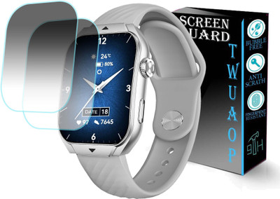 TWUAOP Screen Guard for BEATXP UNBOUND CURV SMARTWATCH(Pack of 2)