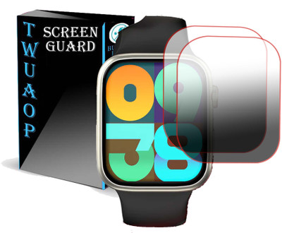 TWUAOP Screen Guard for PEBBLE COSMOS HUES SMARTWATCH(Pack of 2)
