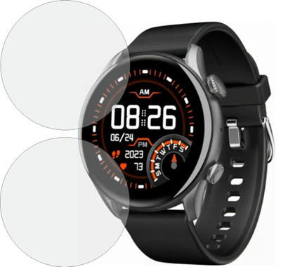 CUBES Screen Guard for boAt Lunar Space, 1.30 inch hD Display Smartwatch | Crack proof | Touch Sensitive | Unbreakable | Ultra Thin | Edge To Edge TPU Film(Pack of 2)