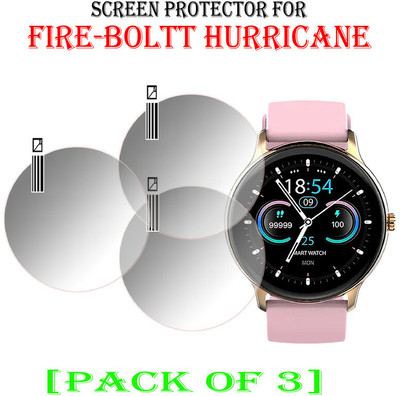 hirdesh Screen Guard for Fire Boltt Hurricane(Pack of 3)