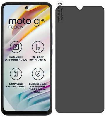 S enterprises Impossible Screen Guard for Motorola G40 Fusion 128GB(Pack of 1)