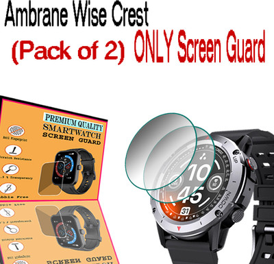daffin Screen Guard for Ambrane Wise Crest(Pack of 2)