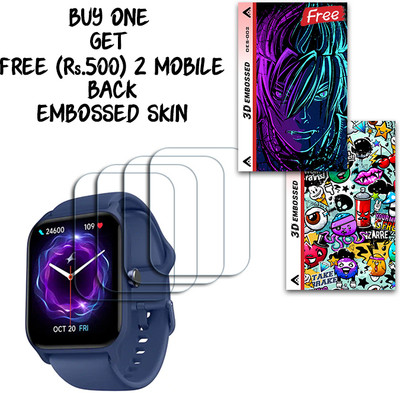ARBAN Screen Guard for FASTRACK REFLEX NITRO LARGE 1.8 inch WITH FREE 500 RUPEES 2 3D EMBOSSED SKIN FOR MOBILE BACK S002(Pack of 4)