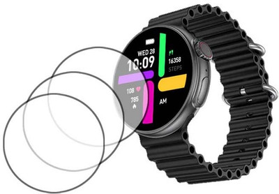 MOKPLZ Screen Guard for FIRE BOLTT ASTEROID SMARTWATCH(Pack of 3)