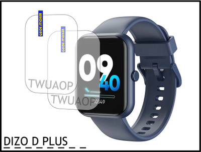 TWUAOP Screen Guard for DIZO WATCH D PLUS(Pack of 2)