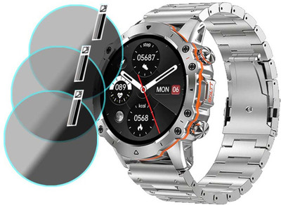 MOKPLZ Screen Guard for FIRE BOLTT MARSHAL SMARTWATCH(Pack of 3)