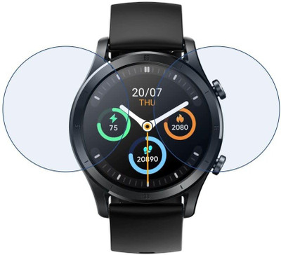 CUBES Screen Guard for Realme Techlife Watch R100 | 33.5 mm | Soft and Flexible | Touch Sensitive | Unbreakable | Ultra Thin| Edge To Edge TPU Film ( Not Tempered Glass )(Pack of 2)