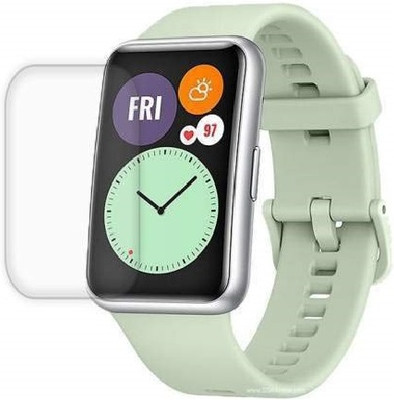 CUBES Screen Guard for Huawei Watch Fit | 1.64 Inch | Soft and Flexible | Touch Sensitive | Unbreakable | Ultra Thin| Edge To Edge TPU Film ( Not a Tempered Glass )(Pack of 2)