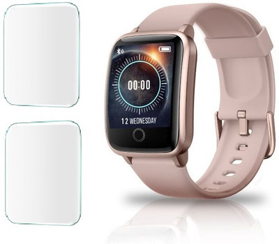 CUBES Screen Guard for Syska SW100 1.3 Inch Smart Watch | Soft and Flexible | Touch Sensitive | Unbreakable | High Grade Ultra Thin TPU Film ( Not a Glass tempered)(Pack of 2)