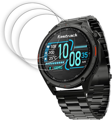 SOMTONE Screen Guard for Fastrack Marvellous FX1 3.63 CM Smartwatch Screen Protector | Anti-Scratch | Edge to Edge Full Coverage | 9H Hardness | Screen Guard for Smartwatch(Pack of 3)