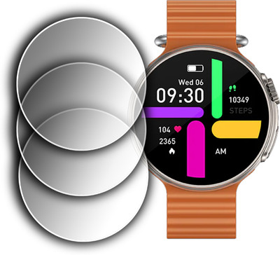 ejzatex Screen Guard for FIRE BOLTT ASTEROID SMARTWATCH, SCREEN GUARD(Pack of 2)