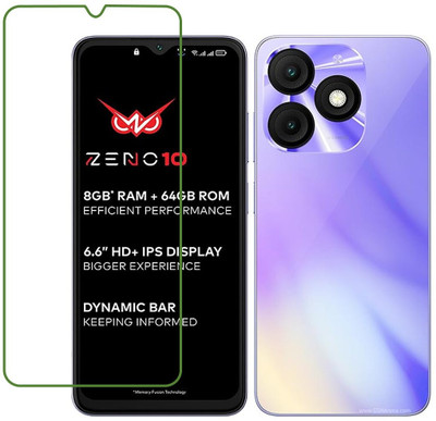DVTECH Screen Guard for itel Zeno 10 9H Crystal Clear View(Pack of 1)