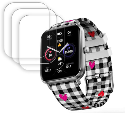 SOMTONE Screen Guard for Fire-Boltt Ninja Call Pro Plus Checkmate 1.83 inch Smartwatch Screen Protector | Anti-Scratch | Edge to Edge Full Coverage | 9H Hardness | Screen Guard for Smartwatch(Pack of 3)