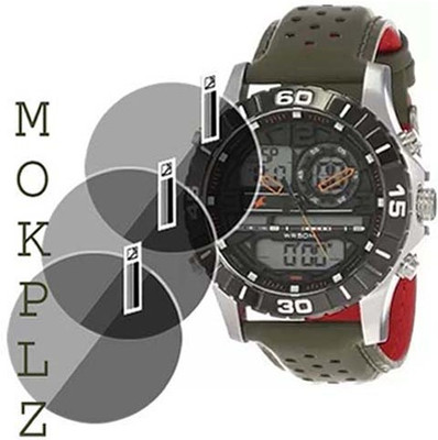 MOKPLZ Screen Guard for FASTRACK ANALOG DIGITAL BLACK DIAL(Pack of 3)
