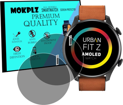 MOKPLZ Screen Guard for URBAN FIT Z SMARTWATCH(Pack of 2)