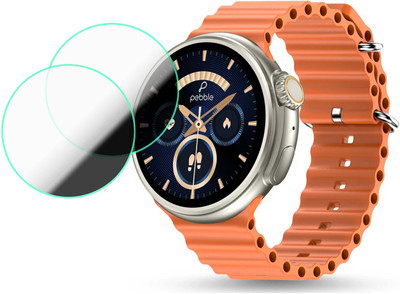 MOKPLZ Screen Guard for PEBBLE FORTE SMARTWATCH(Pack of 2)