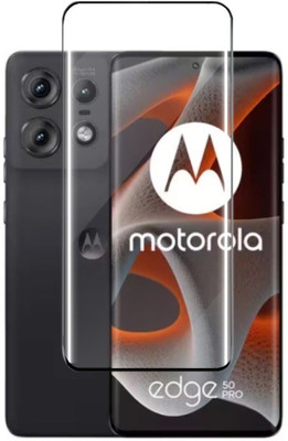 Fablue Edge To Edge Tempered Glass for Motorola Edge 50 Pro 5G, Moto Edge 50 Pro 5G(Pack of 1)