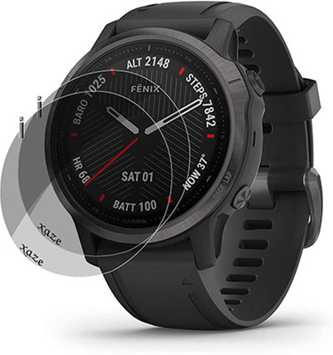 XAZE Screen Guard for Garmin Fenix 6S Smartwatch(Pack of 2)