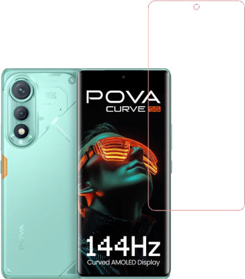 VAYUVAULT Screen Guard for Tecno Pova Curve 5G, Front Screen Guard Glossy finish(Pack of 1)