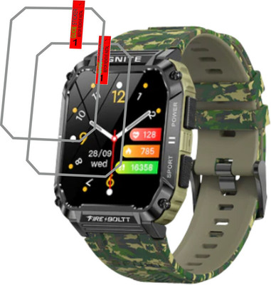 GLAMEECH Screen Guard for FIRE BOLTT COMBAT Smartwatch(Pack of 2)